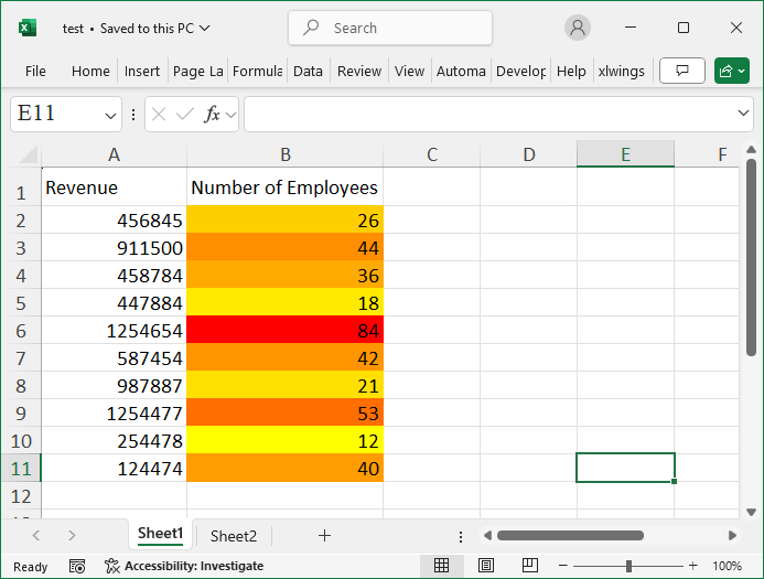 Excel Chart AI Tool Example 2