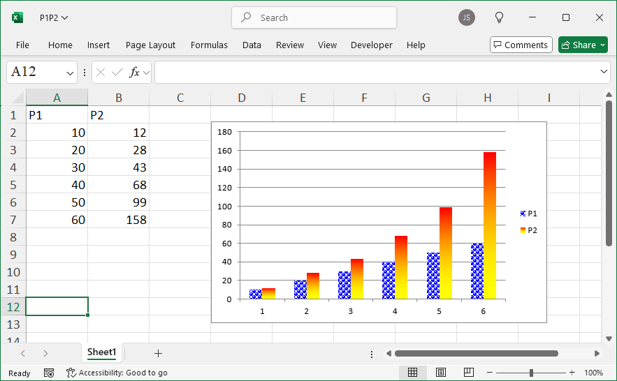 Excel Chart AI Tool Example 2