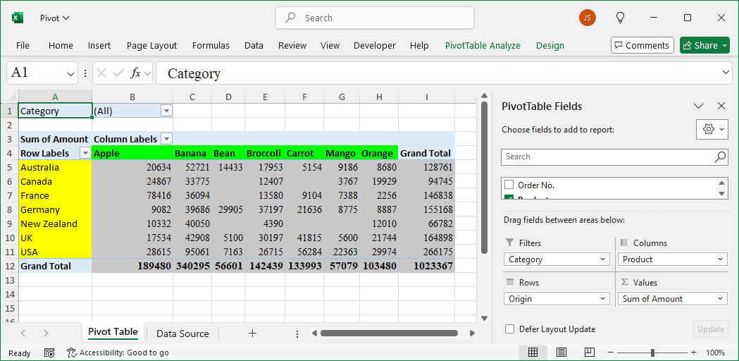Excel Chart AI Tool Example 3